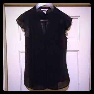 H&M sheer black blouse SIZE 4